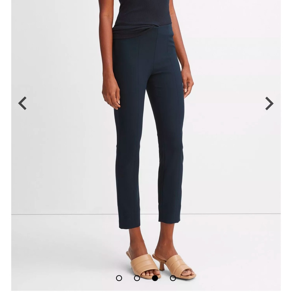 Vince Stitch Front Seam Ponte Legging in Navy